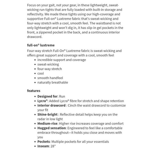 Lululemon Speed Up Tight Full On Luxtreme 28" size 4 - Picture 3 of 11